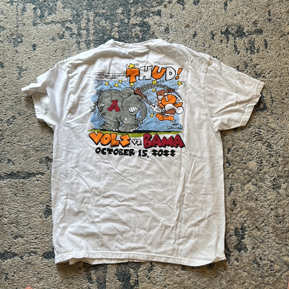 Tennessee v. Alabama 2022 commemorative tee L